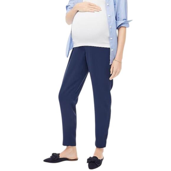 J. Crew Navy Blue Maternity Jamie Pants 12 - Picture 1 of 5